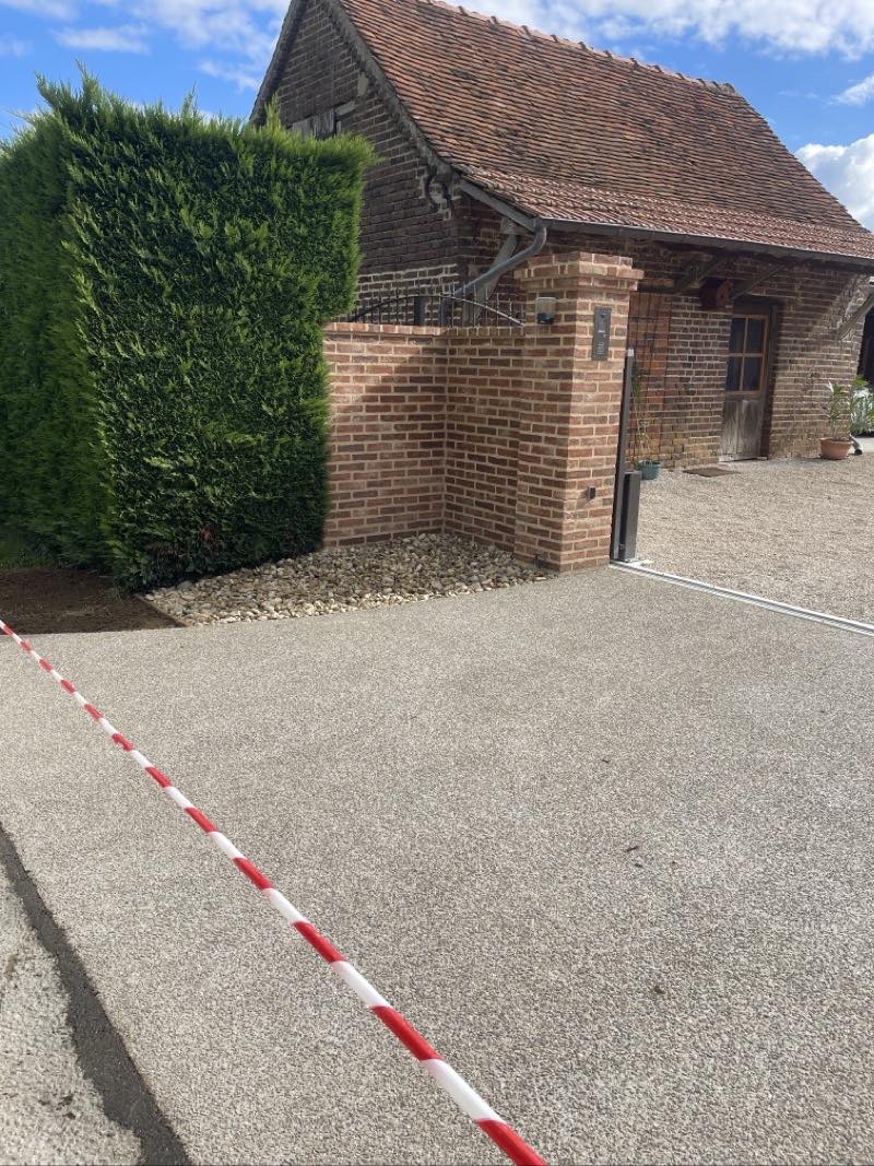 Maçonnerie de portail en brique pleine à l'ancienne Louhans 71